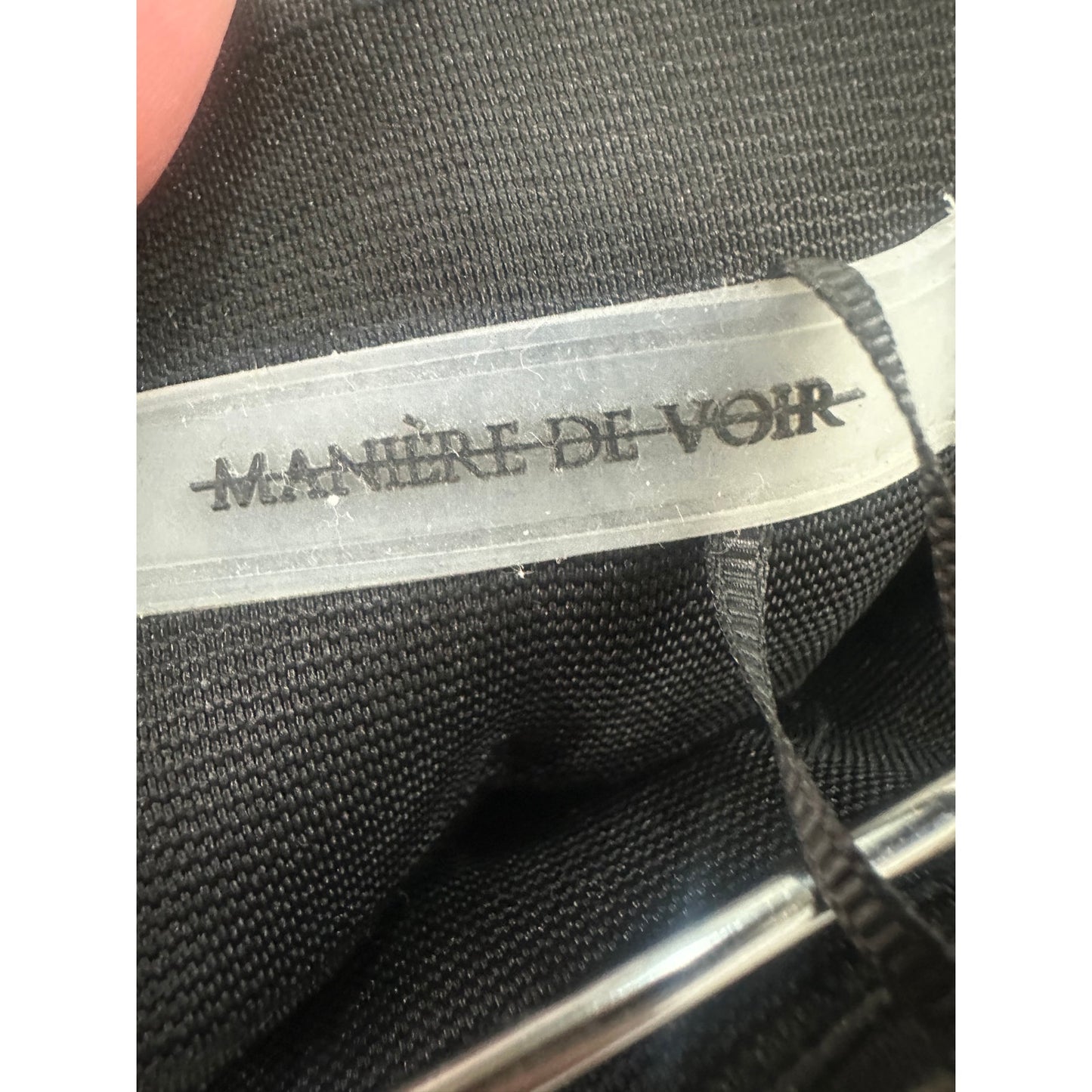 Manière De Voir Cotton Blend Eyelet Cropped Top Pants Set
