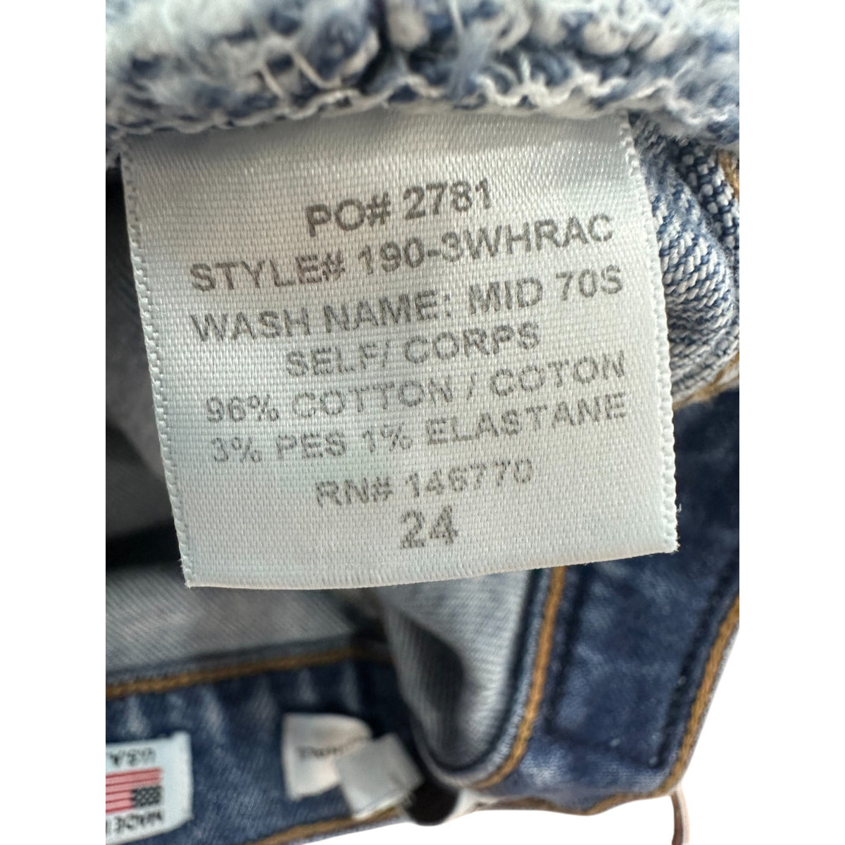Re/Done Originals High Rise Ankle Crop Denim Jean Mid 70s