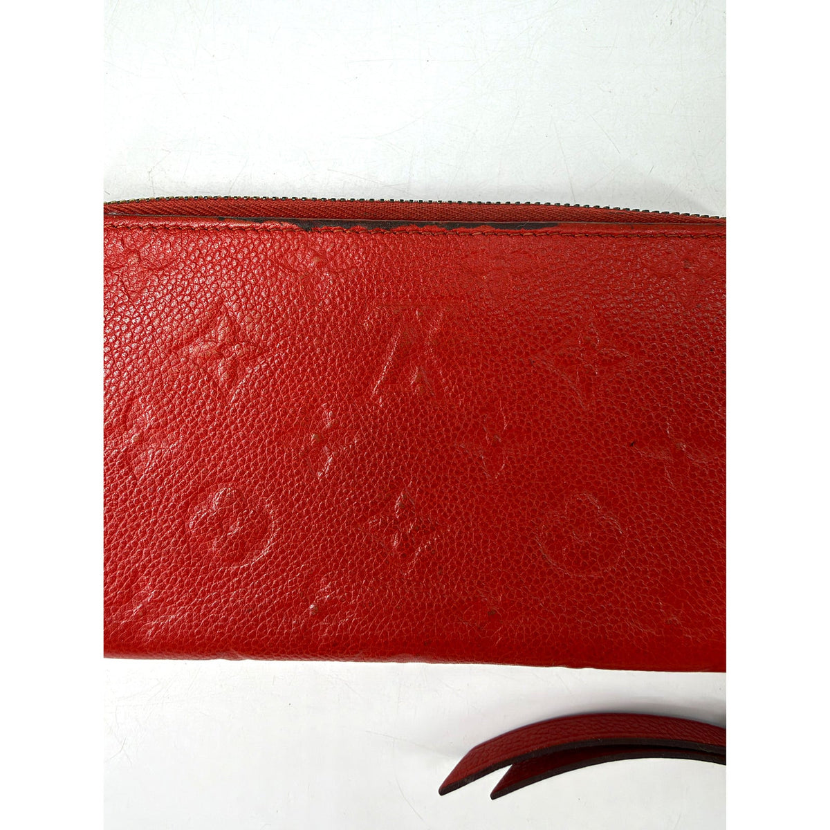 Louis Vuitton Zippy Wallet Monogram Empreinte Leather Red