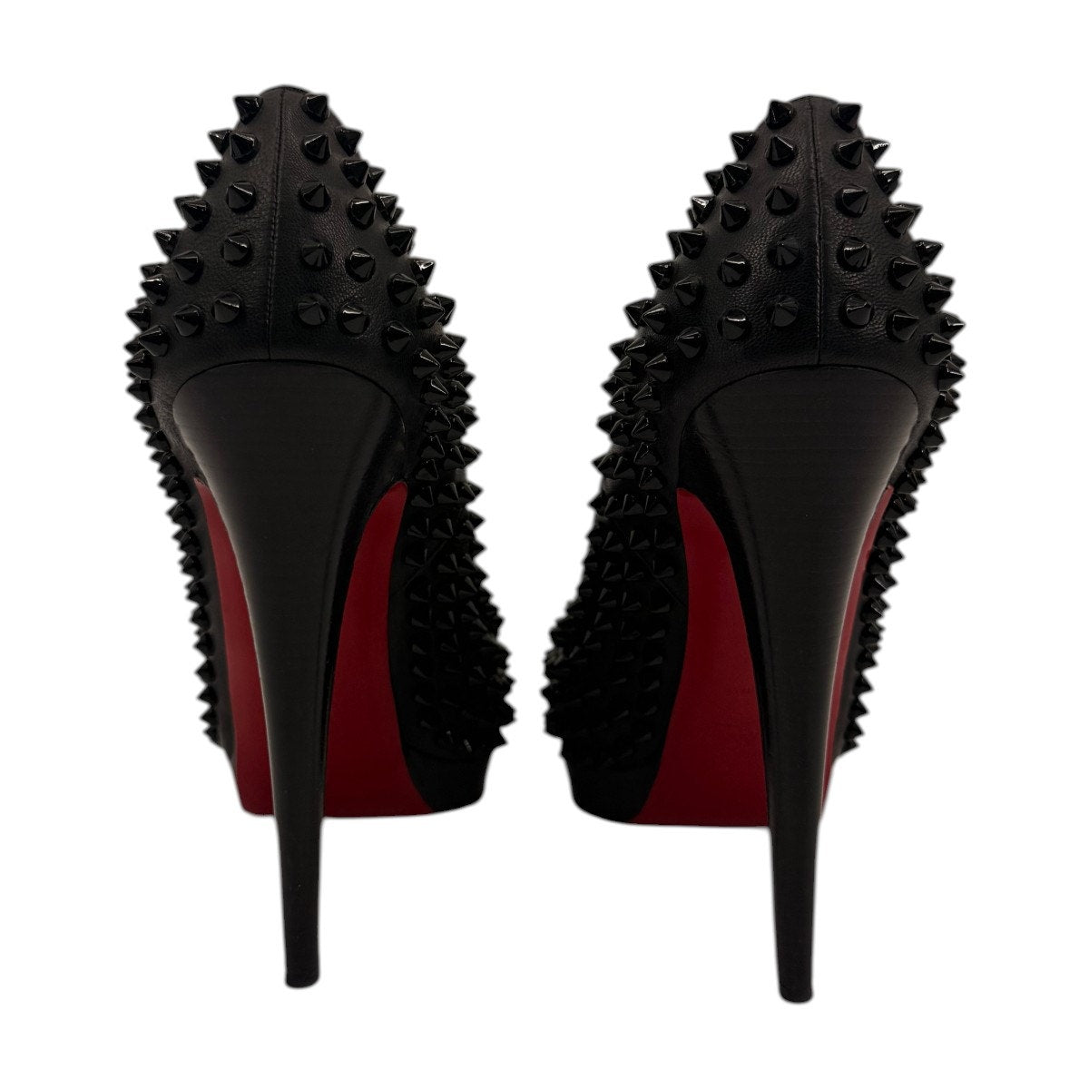 Christian Louboutin Leather Alti Spikes Slip On Platform Pumps