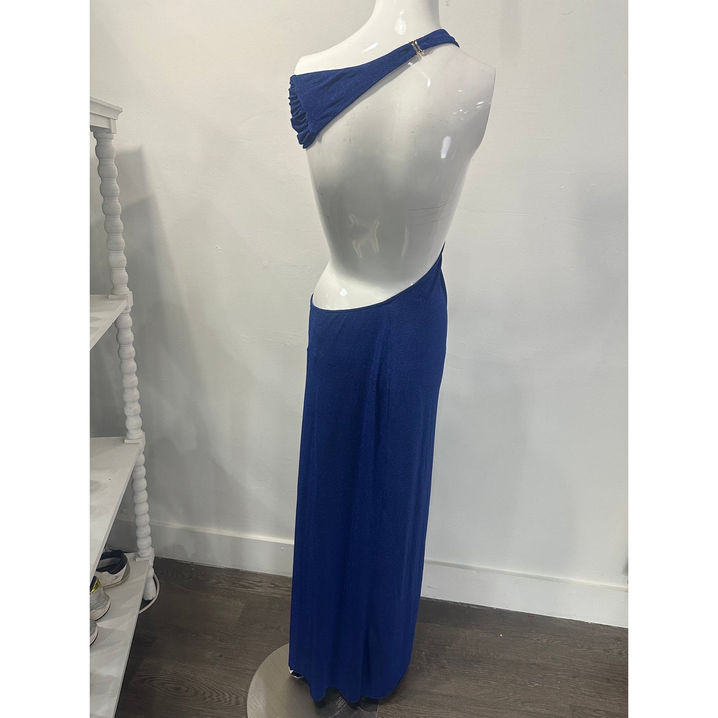 Baobab Noah One-Shoulder Cut-Out Maxi Evening Dress