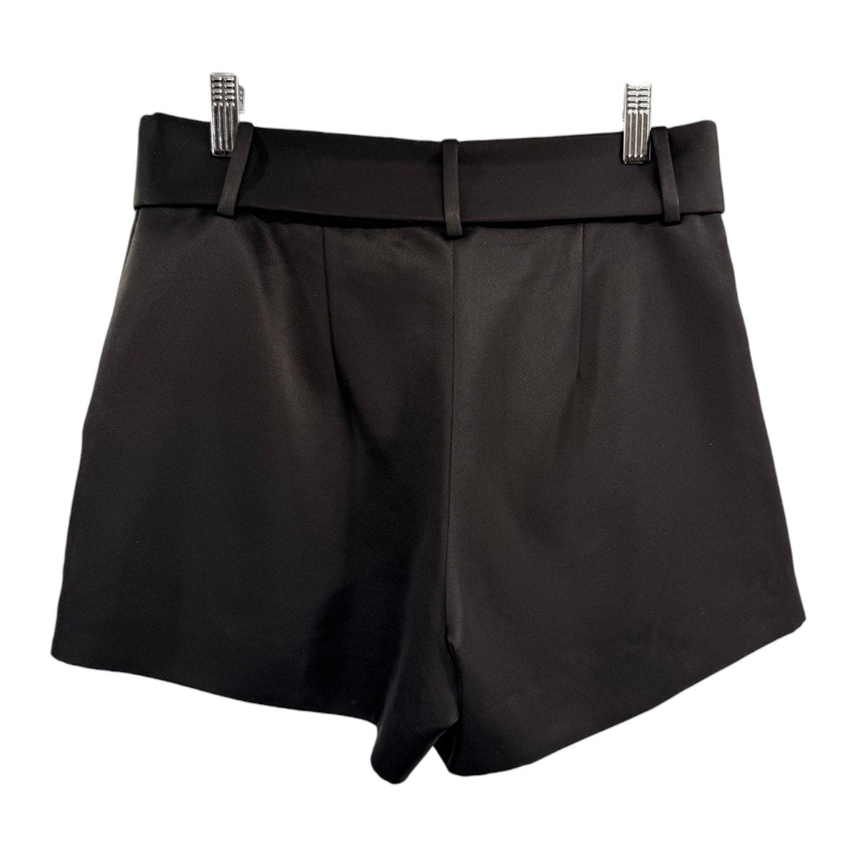 L'Agence Belted High Waist Relaxed Paperbag Mini Shorts