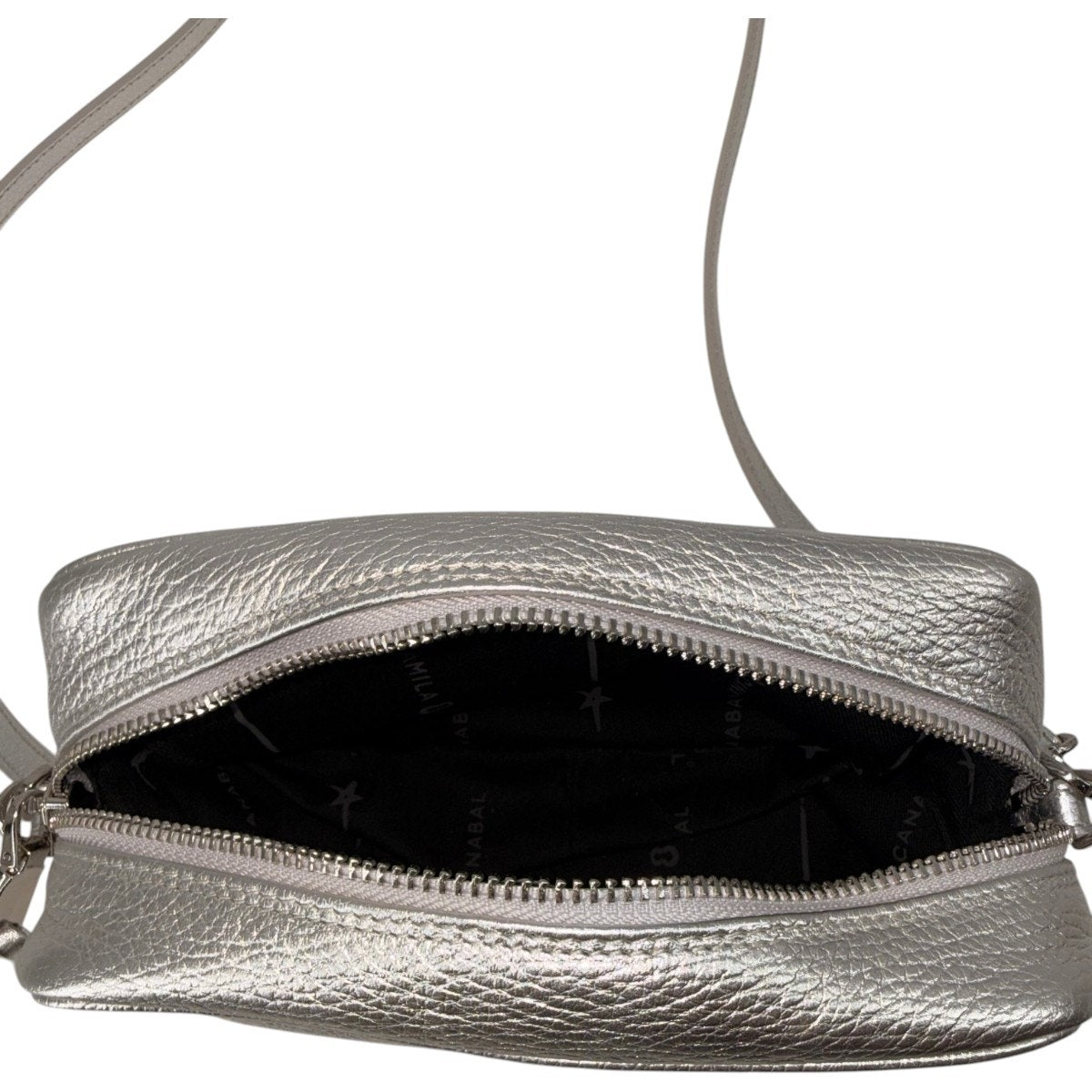 Stella McCartney Glitter Star Mini Crossbody Bag Metallic Gray Women's One Size