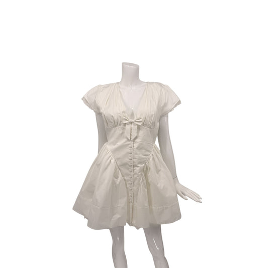 House of CB Cotton Emiliana Bow Mini Dress
