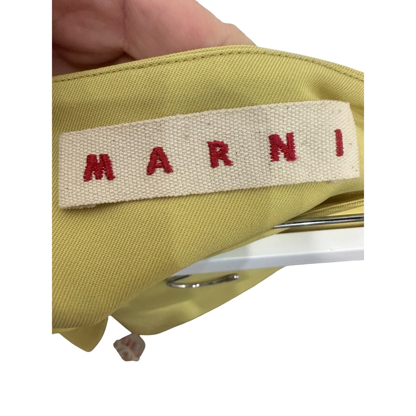 Marni Asymmetric Tulip Paneled Twill A-Line Midi Skirt