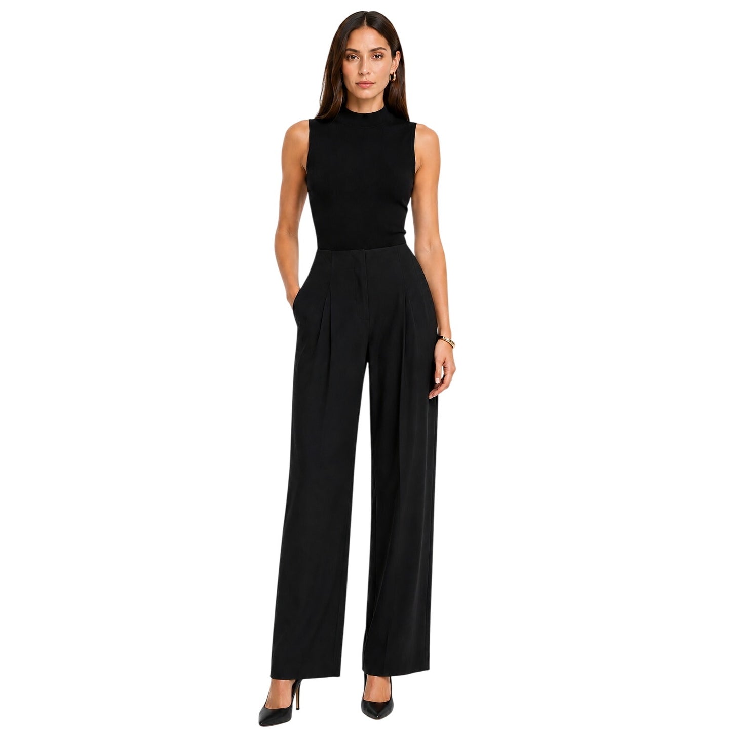 The Sei Studio LX High Waisted Trouser Pants