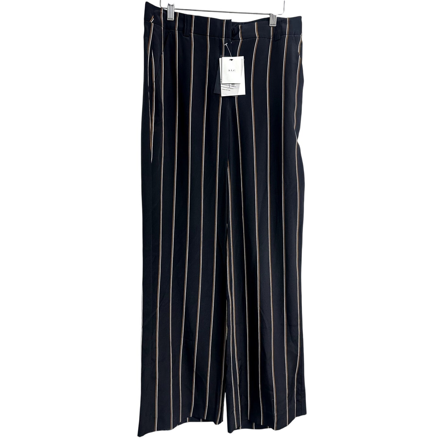 A.L.C. Studio LX Silk Pinstripe Blazer & Wide Leg Pants Suit Set