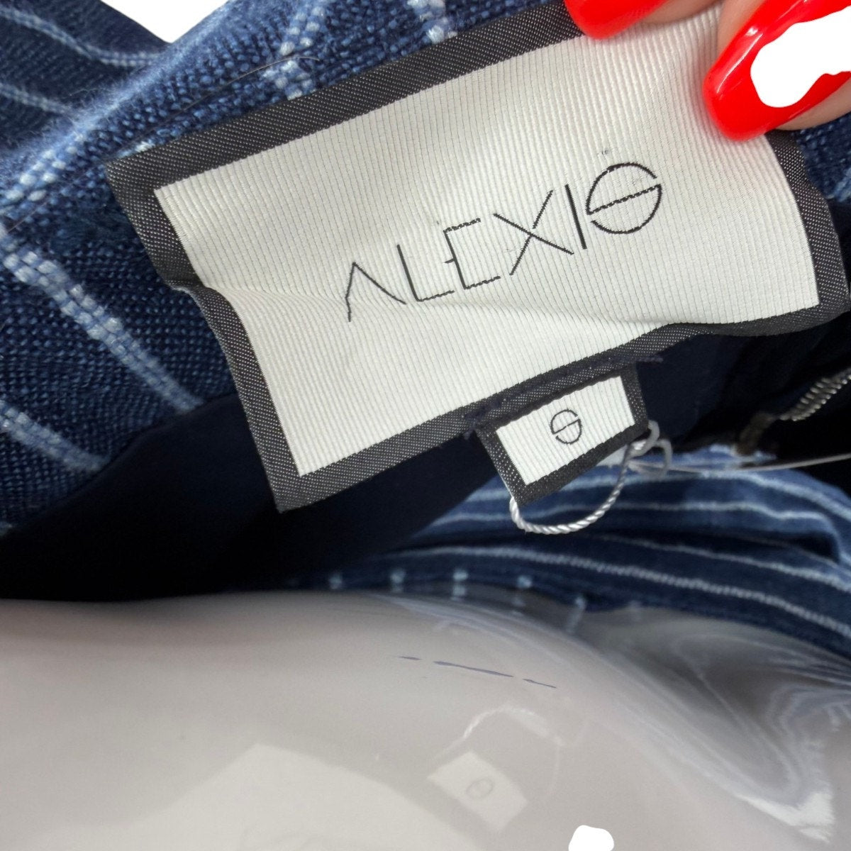 ALEXIS Denim Ruffle Benta Cropped Top & Skirt Set