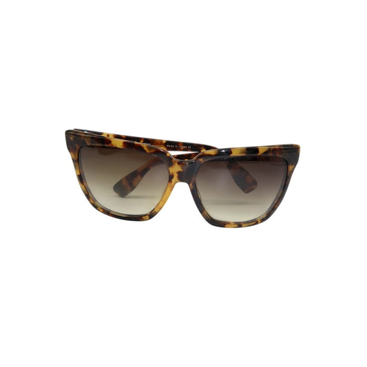 Dita Taxon Square Sunglasses Brown Havana