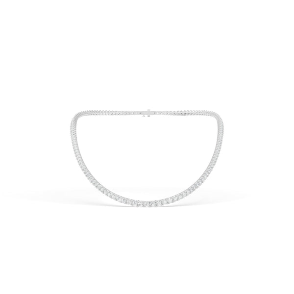 20.93 CTW 14K White Gold Diamond Tennis Necklace