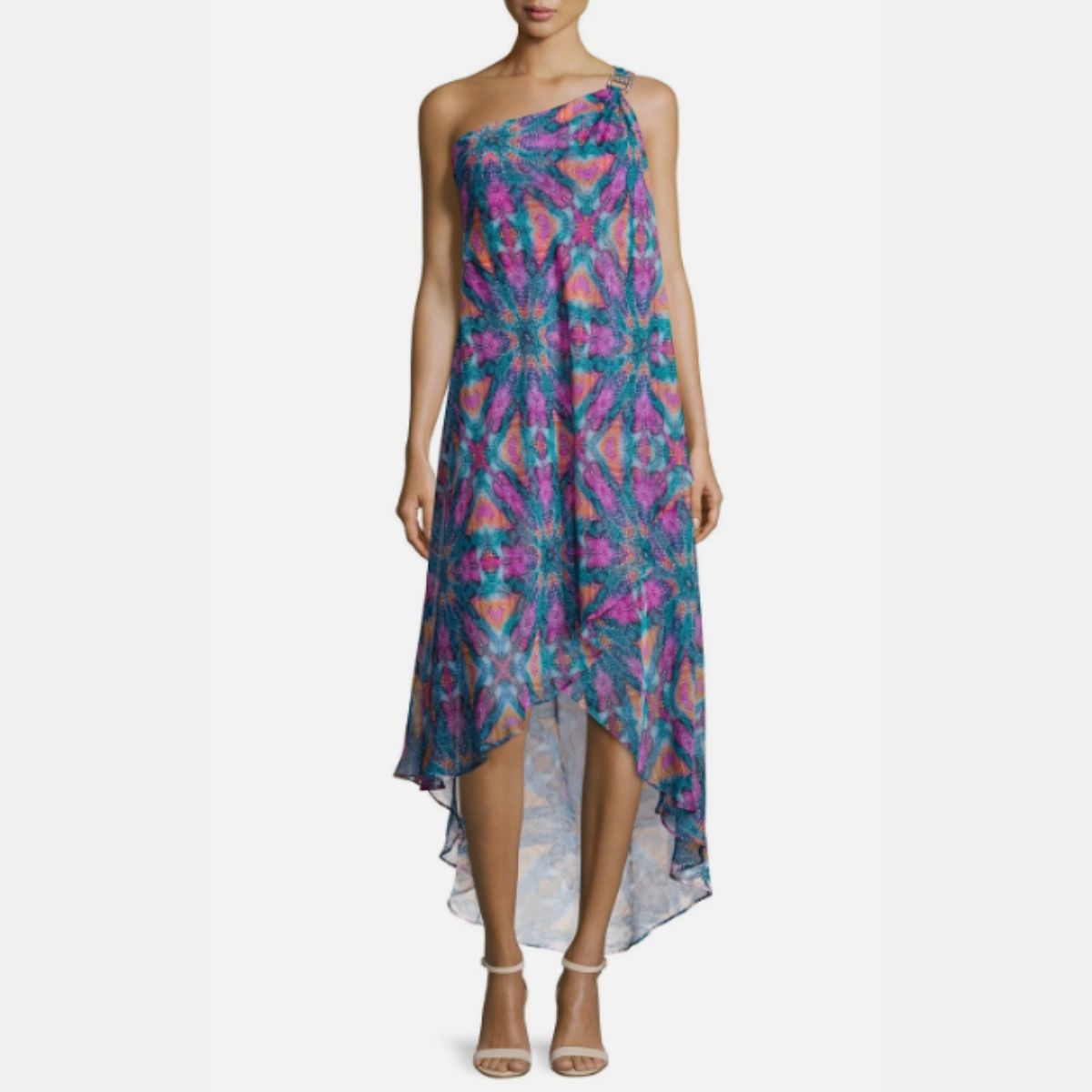 Laundry By Shelli Segal One-Shoulder High-Low A-line Dress