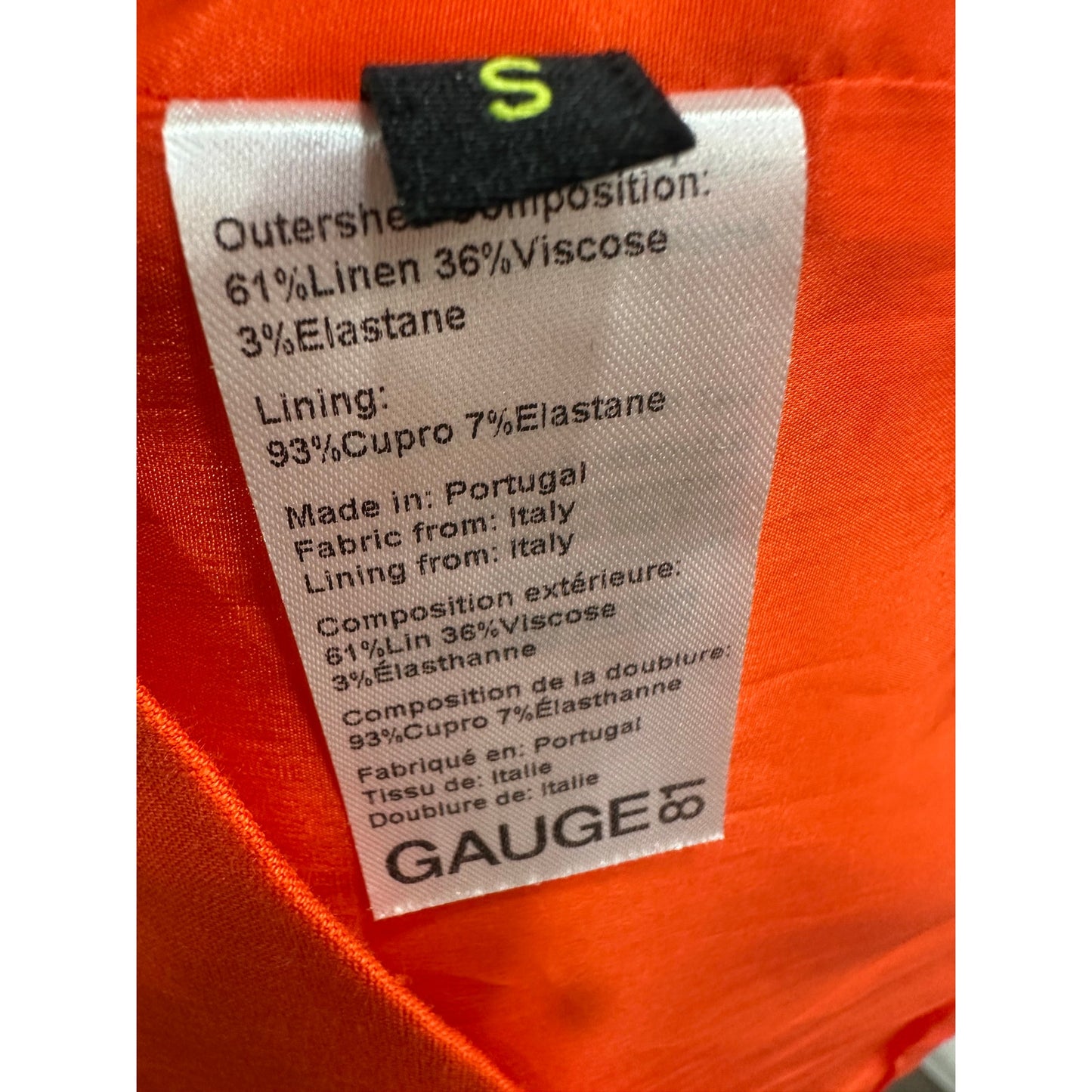Gauge 81 Linen Blend Chaleg Cut-Out Mini Dress Coral