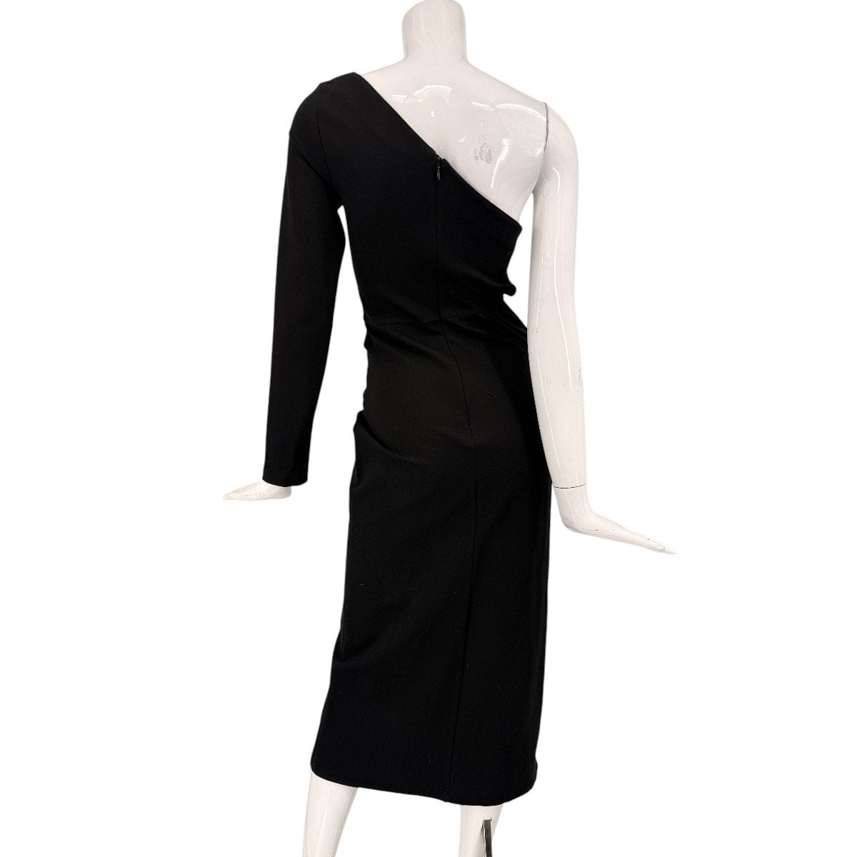 Alexis Royale One Shoulder Cut Out Crepe Midi Dress