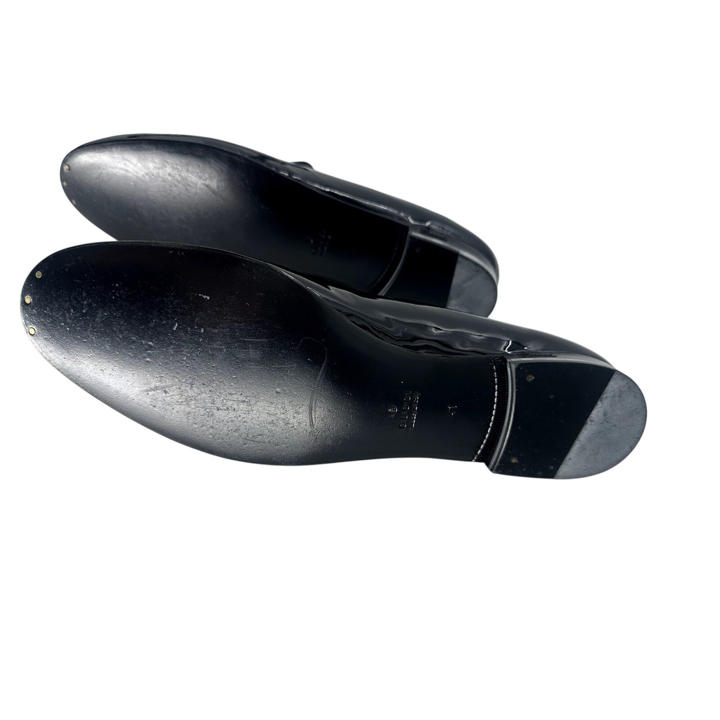 Gucci Patent Leather Slip-On Flats Loafers