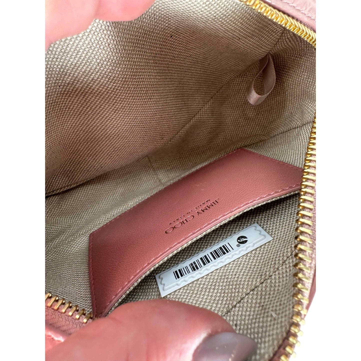 Jimmy Choo Leather Croc Embossed Varenne Crossbody Bag