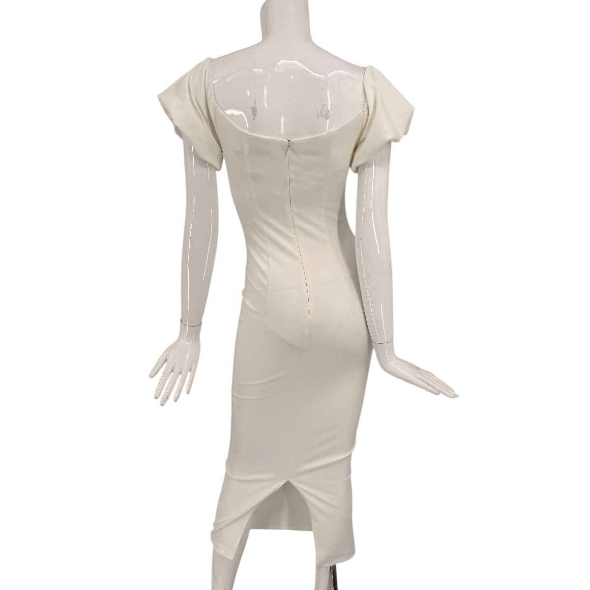 Abyss by Abby Natalia Off Shoulder Sheath Midi Dress