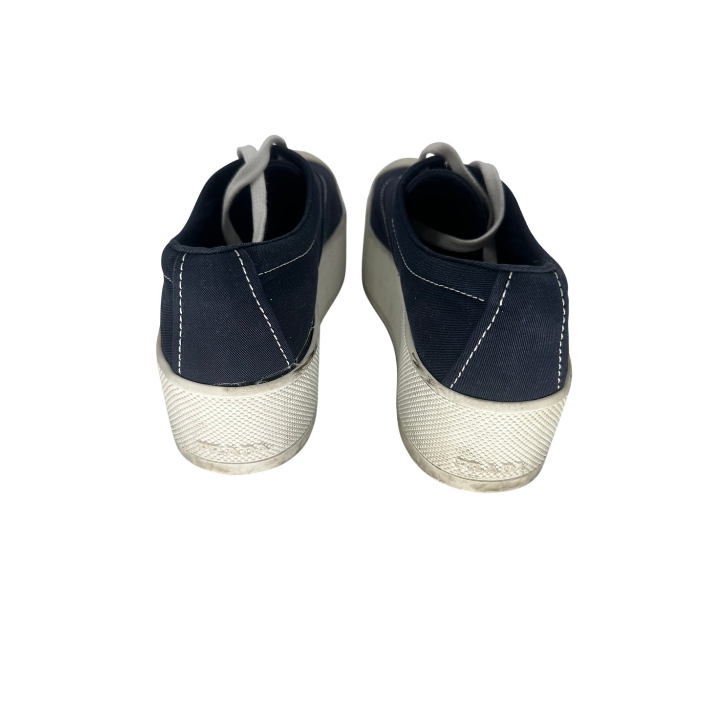 Prada Gabardine Calzature Donna Lace Up Platform Sneakers