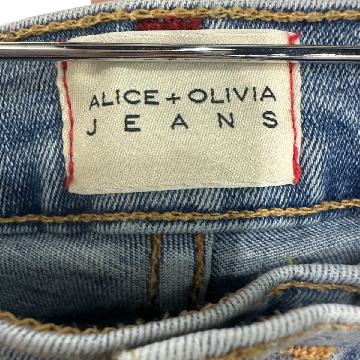 Alice + Olivia Cotton High-Rise Skinny Jeans