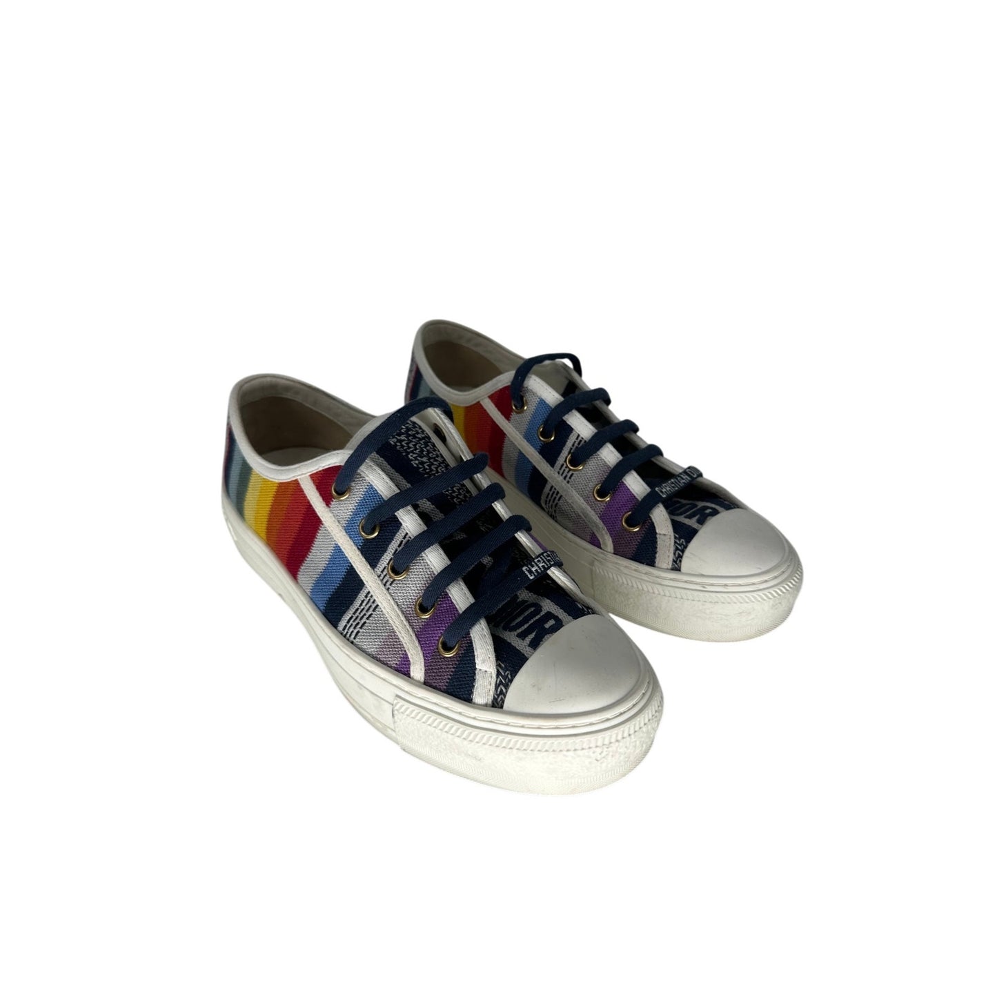 Christian Dior Multicolor Canvas Walk'N'Dior Sneakers