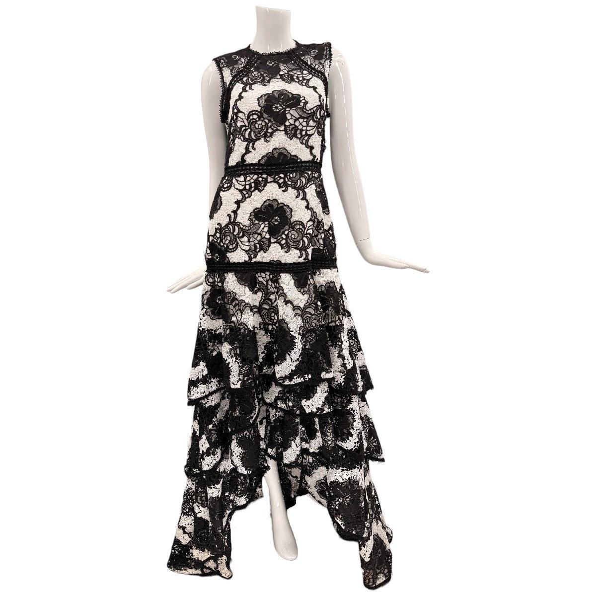 Alexis Lace Flora Rita Sleeveless Guipure Hi-Low Dress