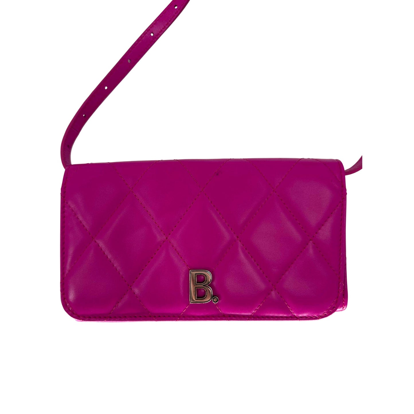 Balenciaga Leather Quilted Touch B Logo Crossbody Bag