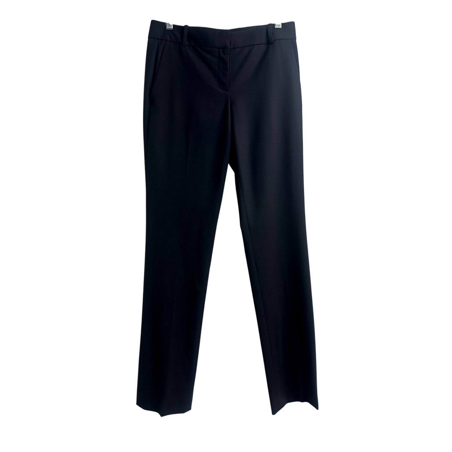 Theory Tailored Straight Leg High Waisted Trousers
