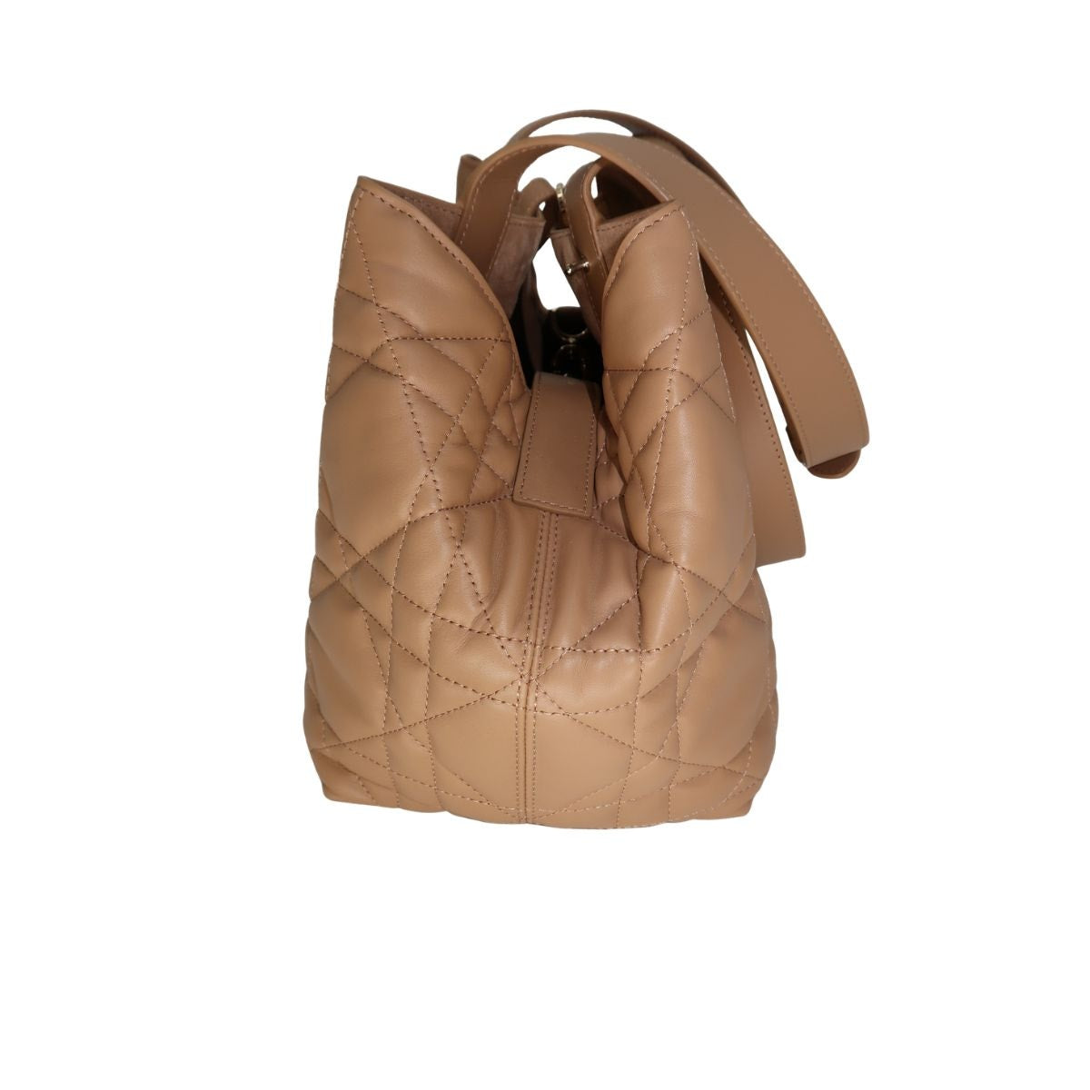 Christian Dior Leather Calfskin Macrocannage Toujours Bag