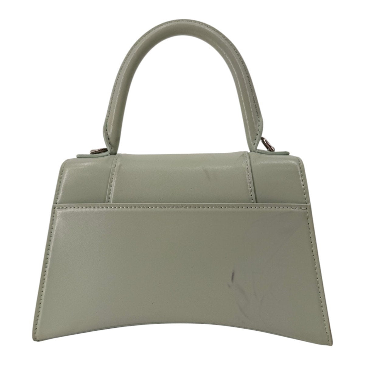 Balenciaga Hourglass Smooth Leather Top Handle Bag Mint Green Women's One Size