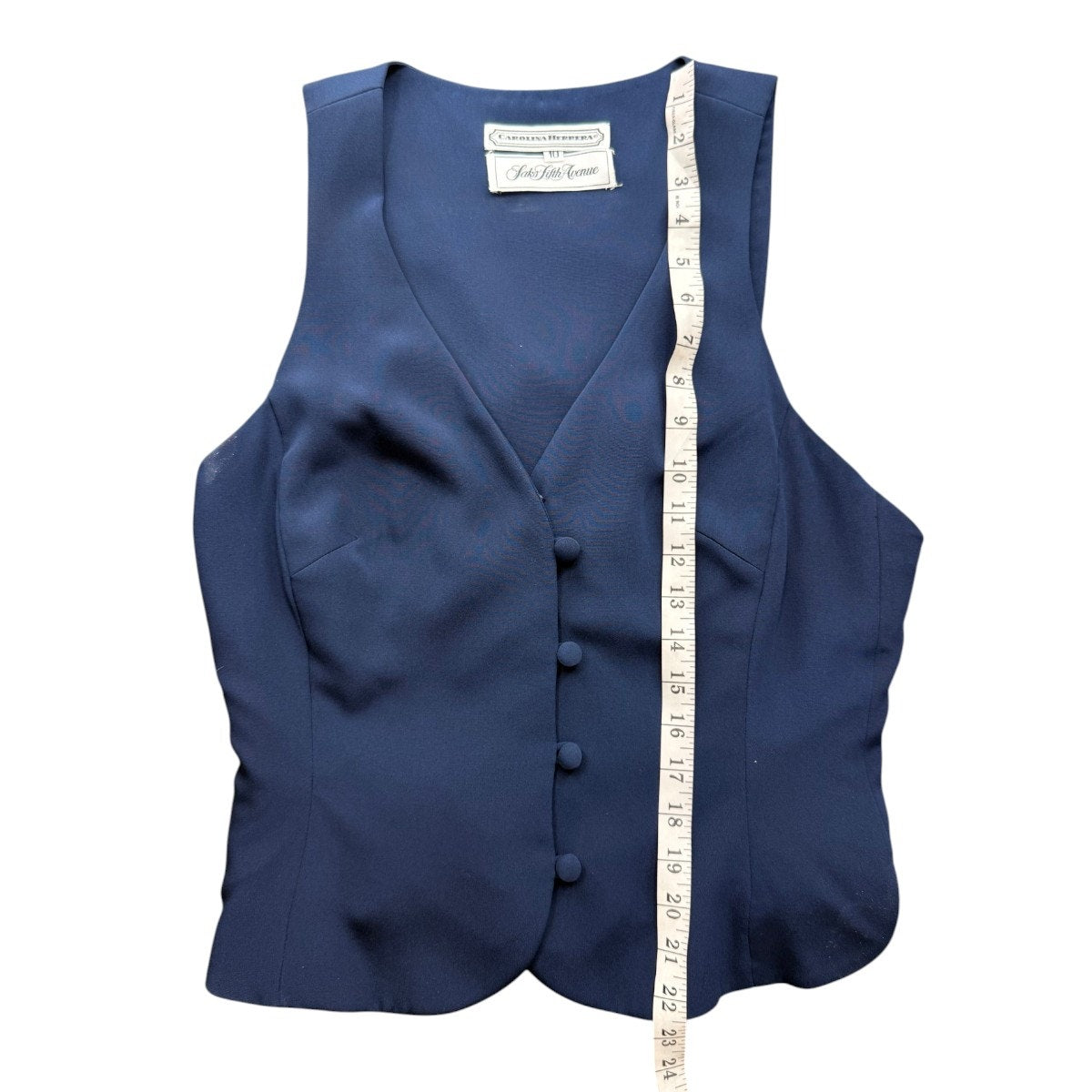 Carolina Herrera Silk Sleeveless Vest Pencil Skirt Set