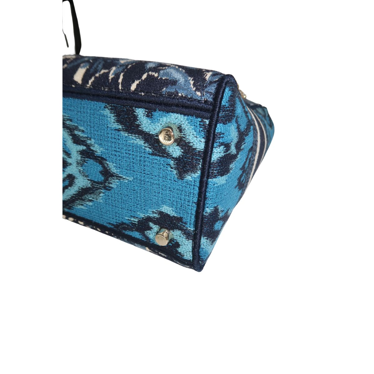 Christian Dior Canvas Embroidered Lady D-Lite Palm Tree Toile De Jouy Bag