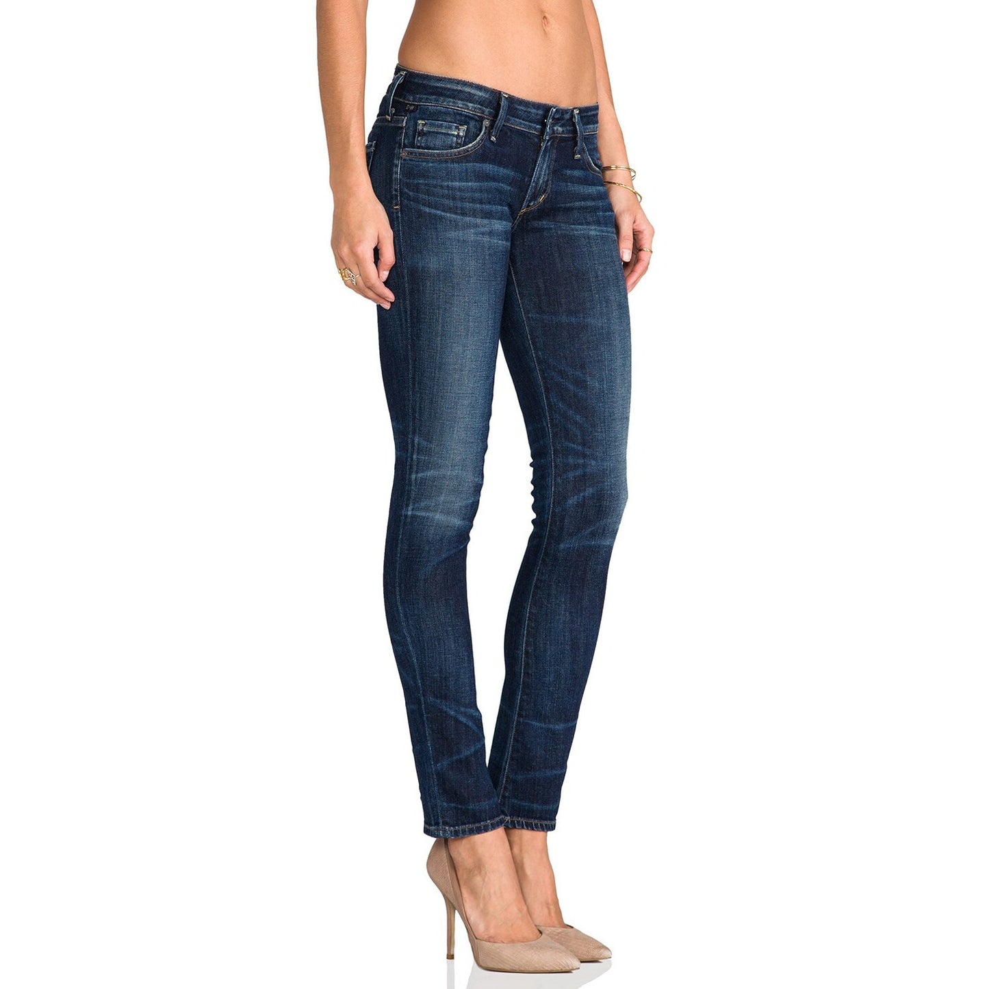Citizens of Humanity Racer Low Rise Skinny Jeans Patina Blue Women's