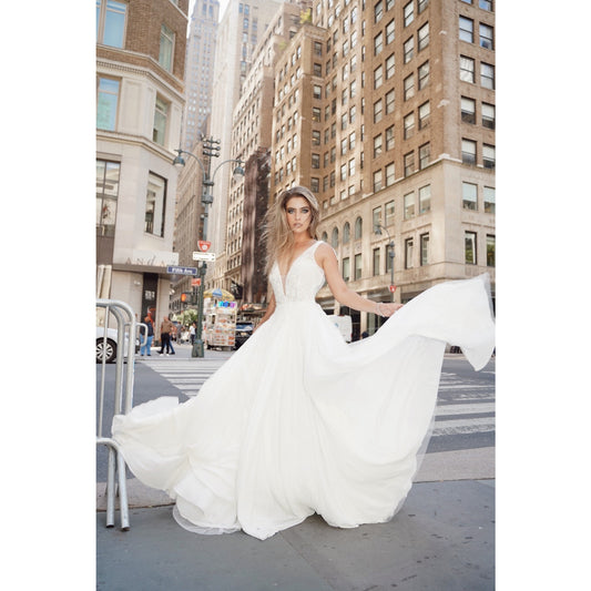 Donata by Rosa Clará Lace Tulle A-Line Wedding Dress