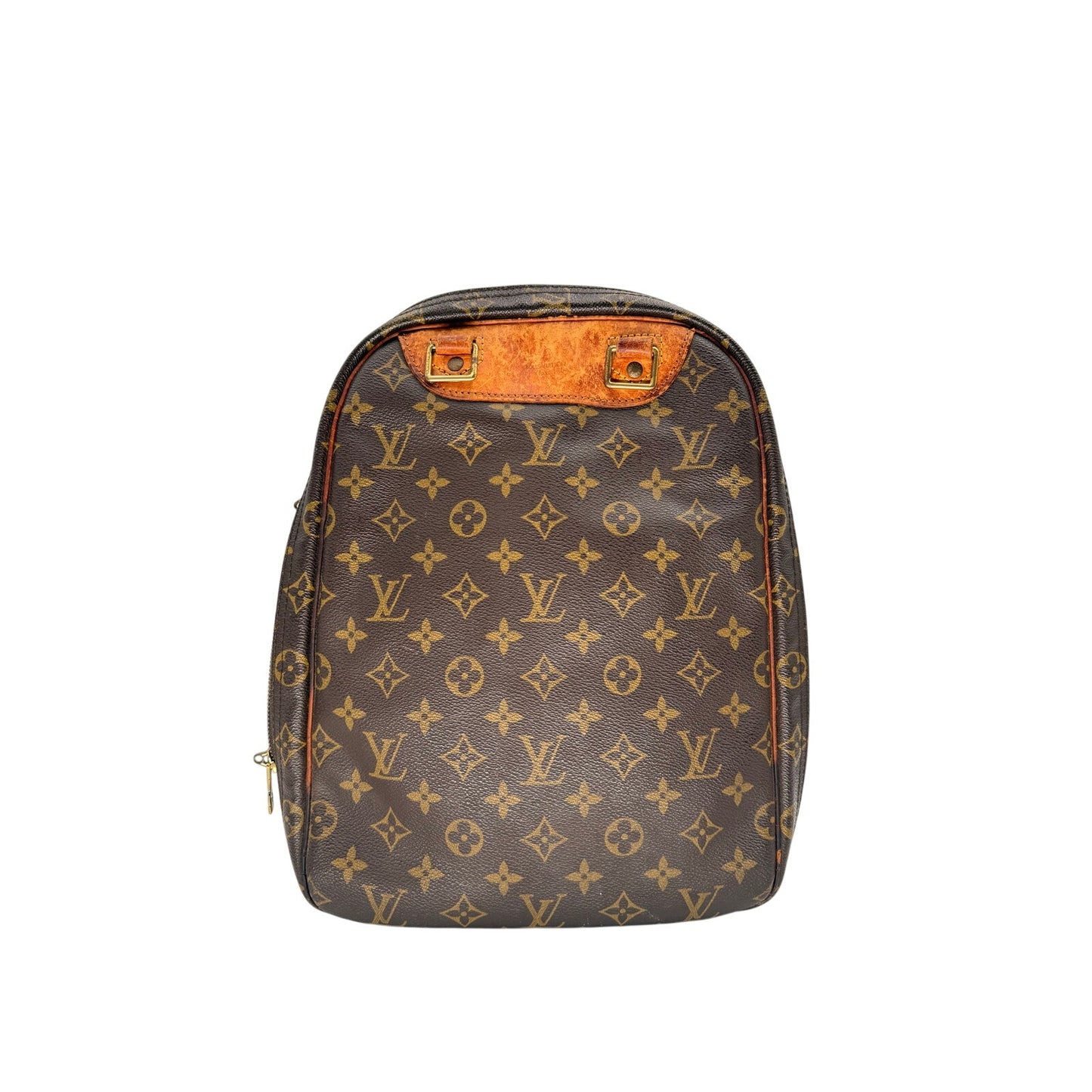 Louis Vuitton Leather Monogram Canvas Excursion Satchel Bag