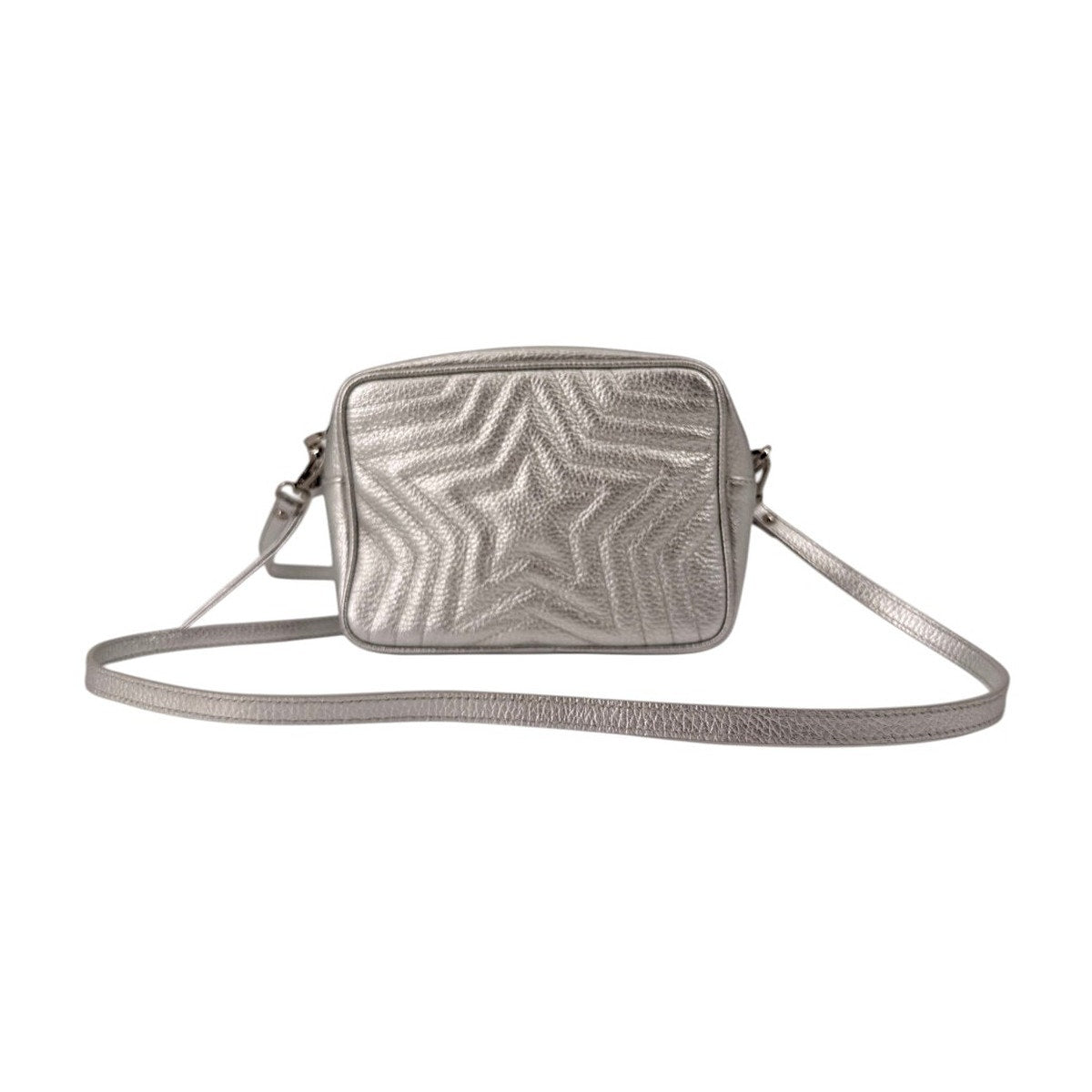 Stella McCartney Glitter Star Mini Crossbody Bag Metallic Gray Women's One Size