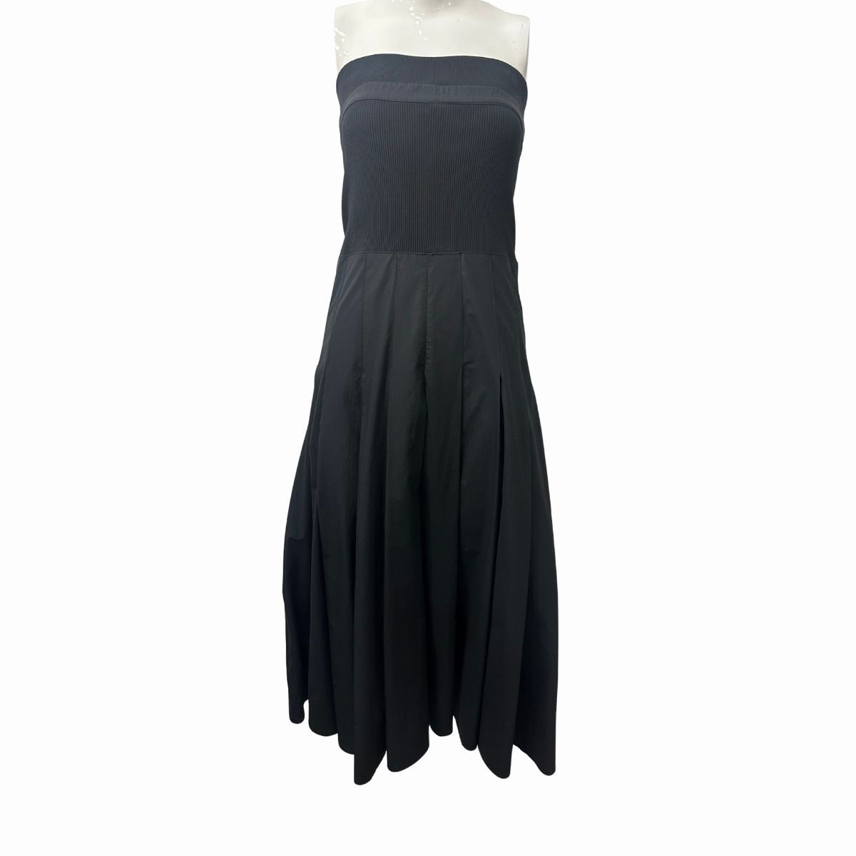 Proenza Schouler White Label Warren Pleated A-line Tube Midi Dress