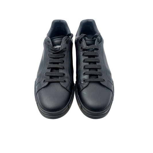 Dolce & Gabbana Leather Portofino Lace Up Sneakers