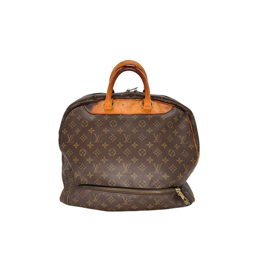 Louis Vuitton Leather Monogram Canvas Evasion Travel Bag