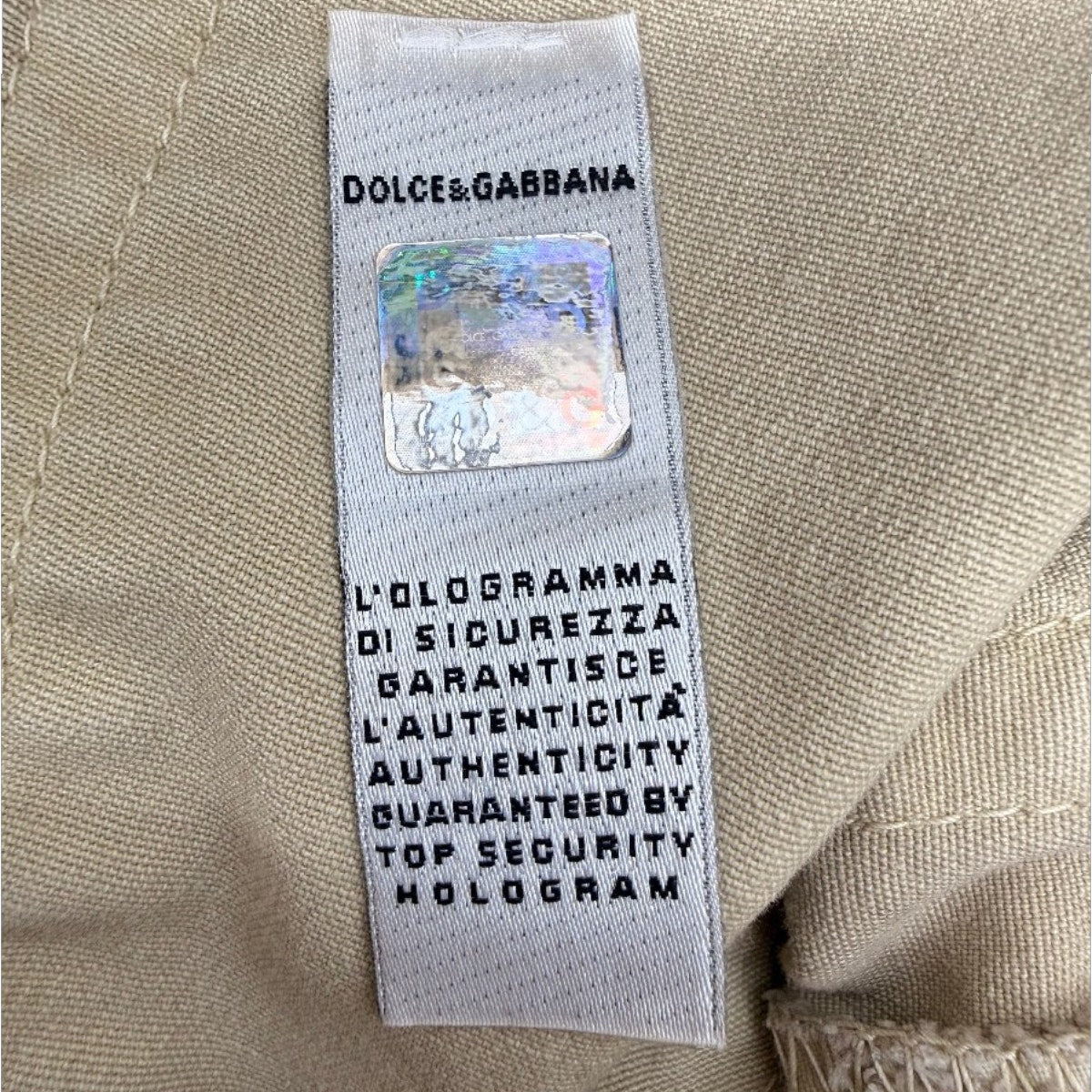 Dolce & Gabbana Cotton Blend Cargo Belted Mini Skirt