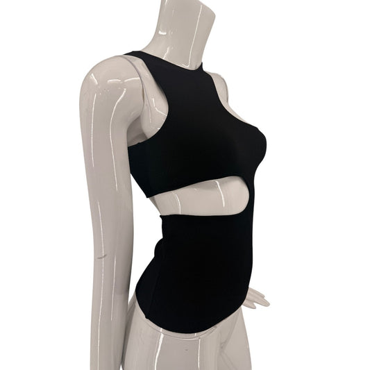 Stella McCartney Asymmetric Cut-Out High Neck Tank Top