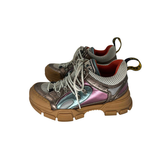 Gucci Leather Flashtrek Trainer Sneakers