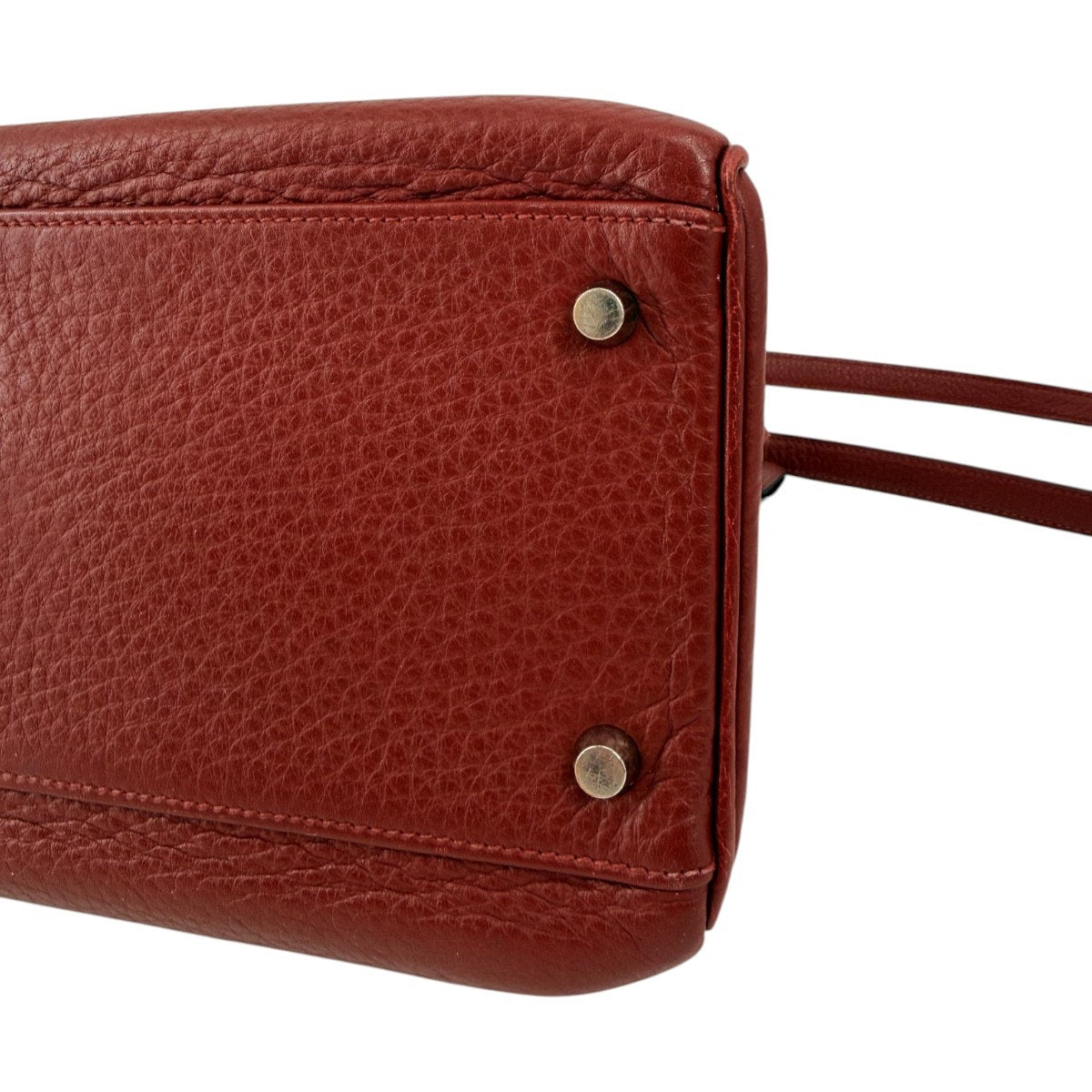 Hermes Kelly Retourne 35 Rouge H Leather Palladium Shoulder Bag