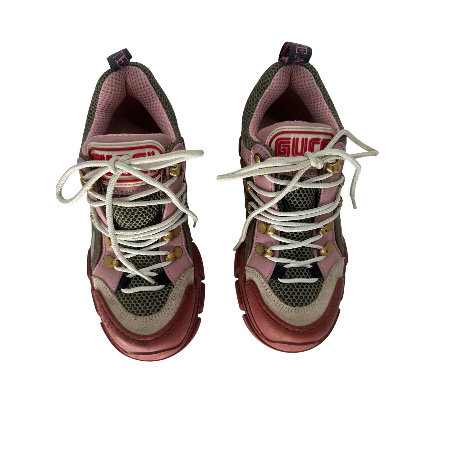 Gucci Leather Flashtrek Mid Rise Trainer Sneakers