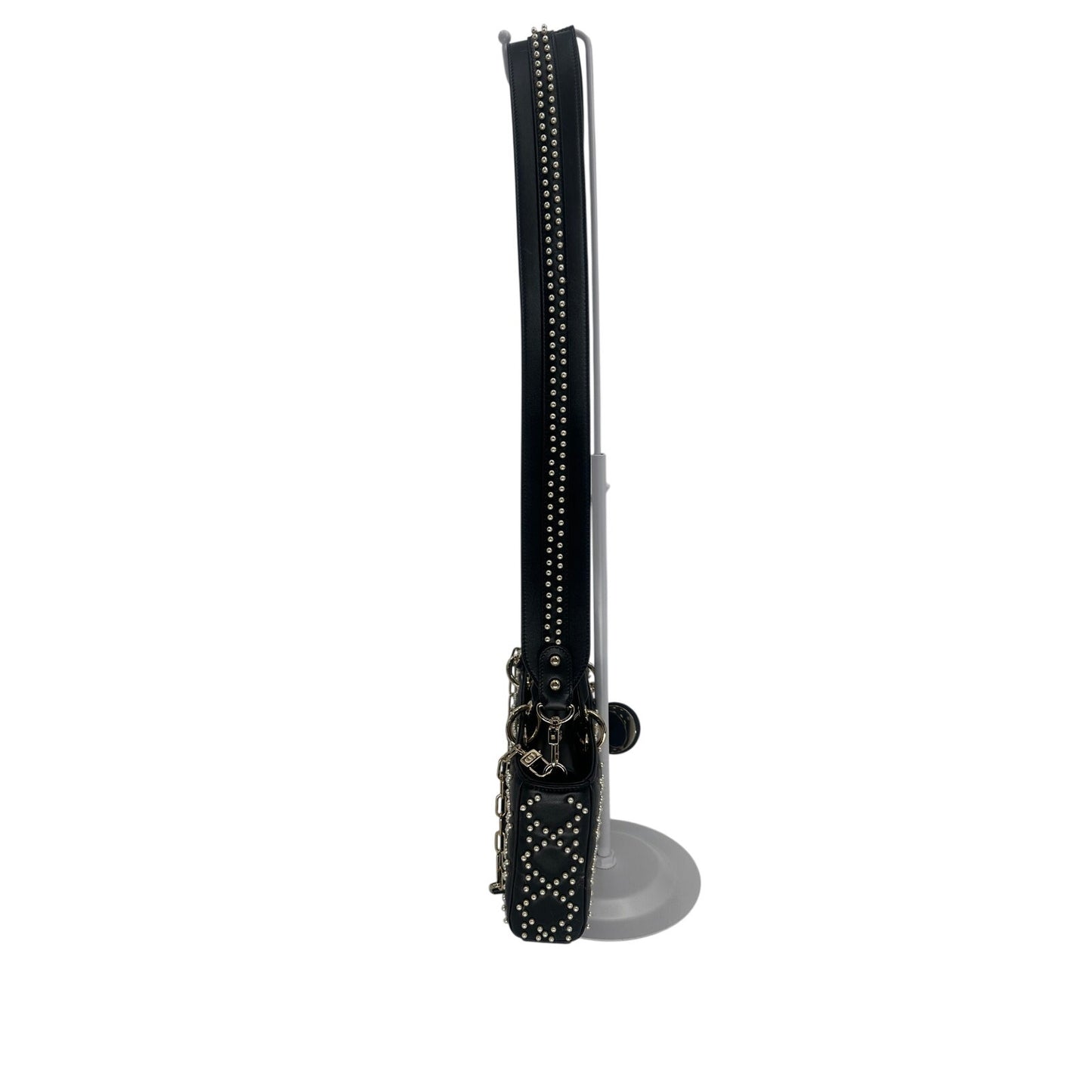 Christian Dior Leather Pearl Studded Lady D-Joy Crossbody Bag