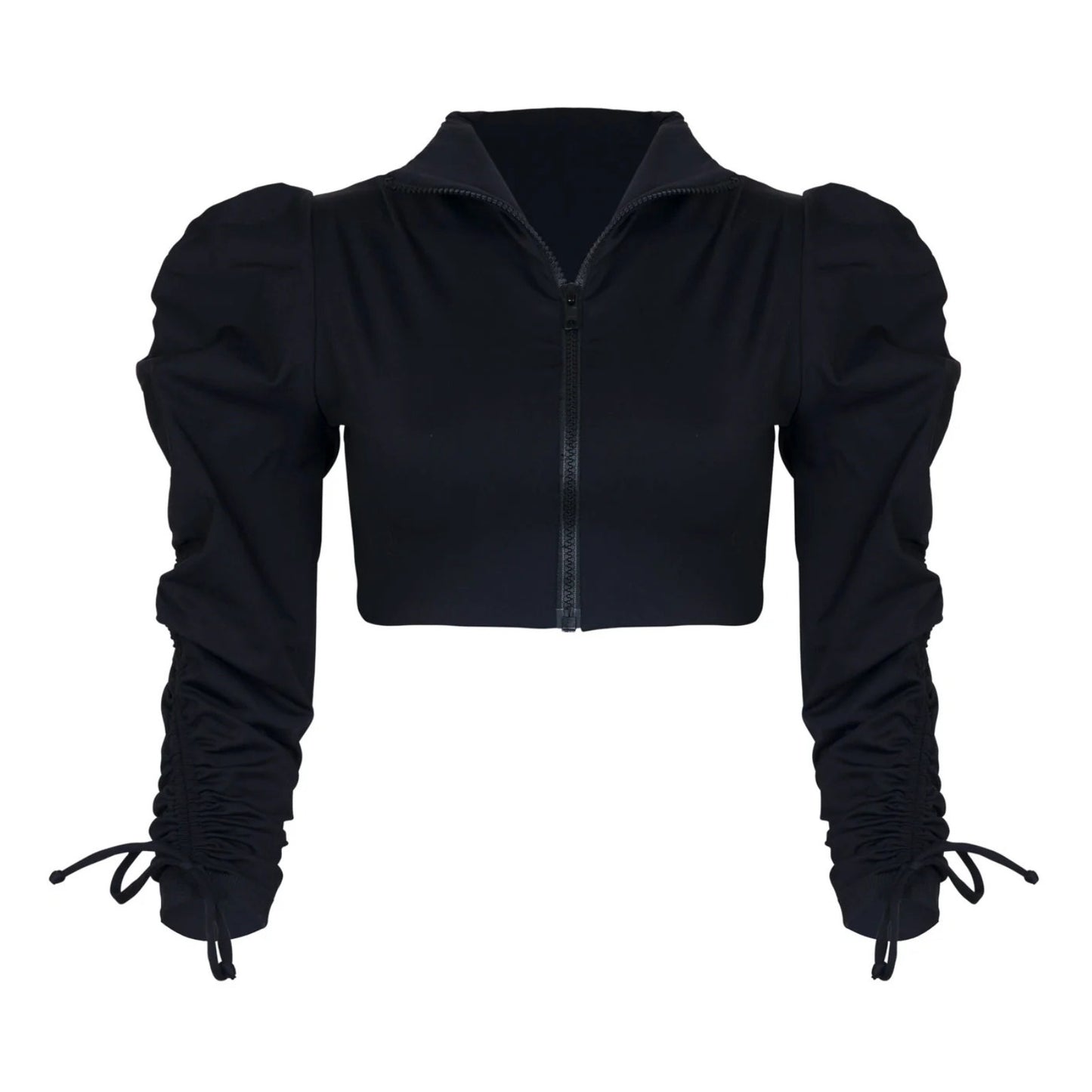 Port de Bras Stelle Zip Up Quarter Sleeve Cropped Jacket