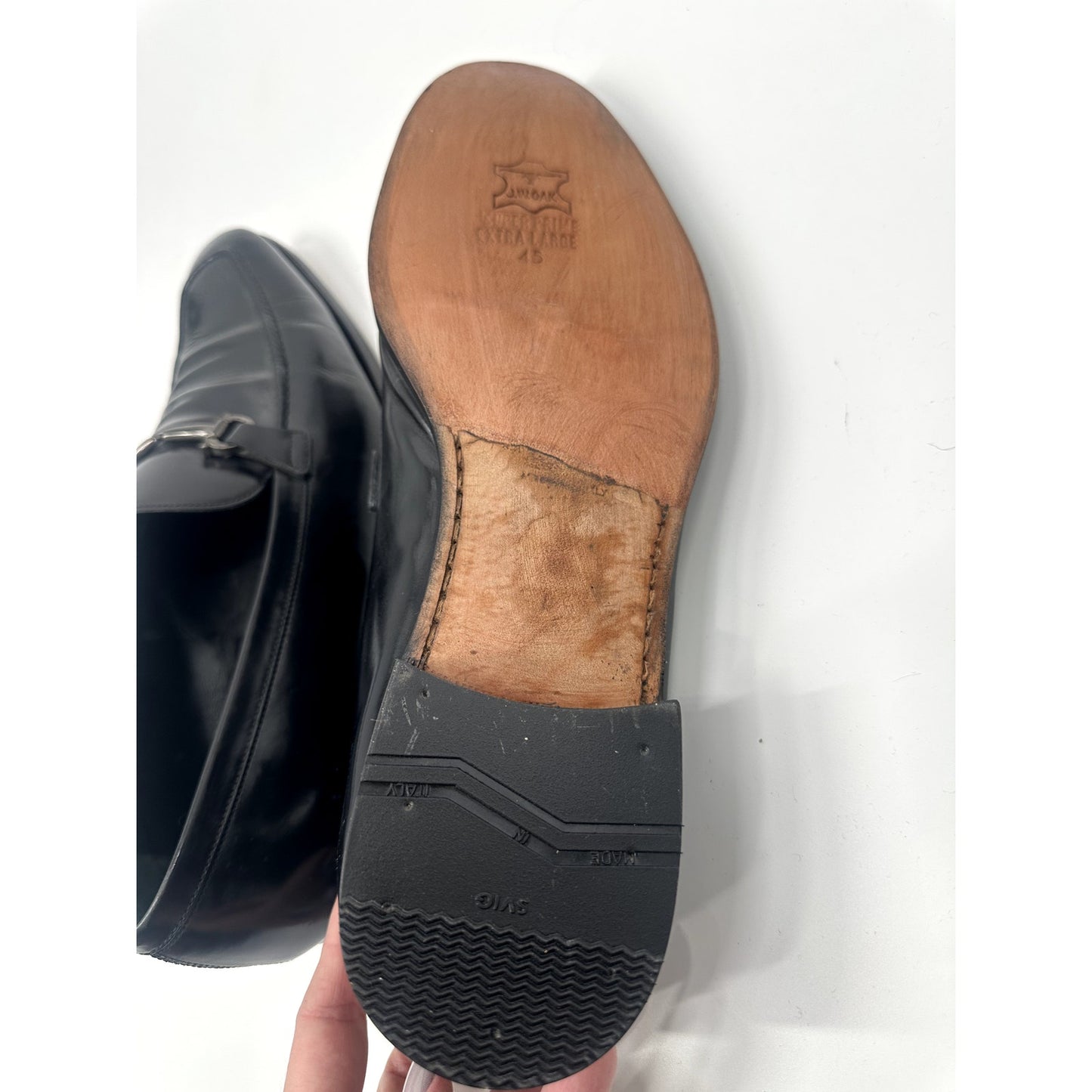 Salvatore Ferragamo Leather Gancini Flat Loafers