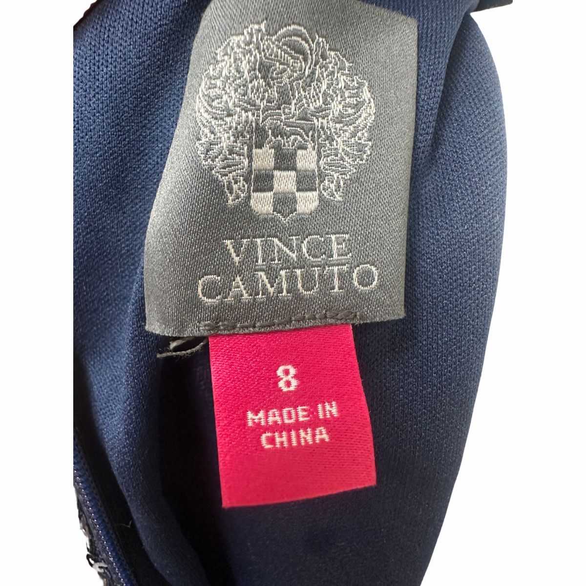 Vince Camuto Sequin Mock Neck Keyhole Sheath Mini Dress