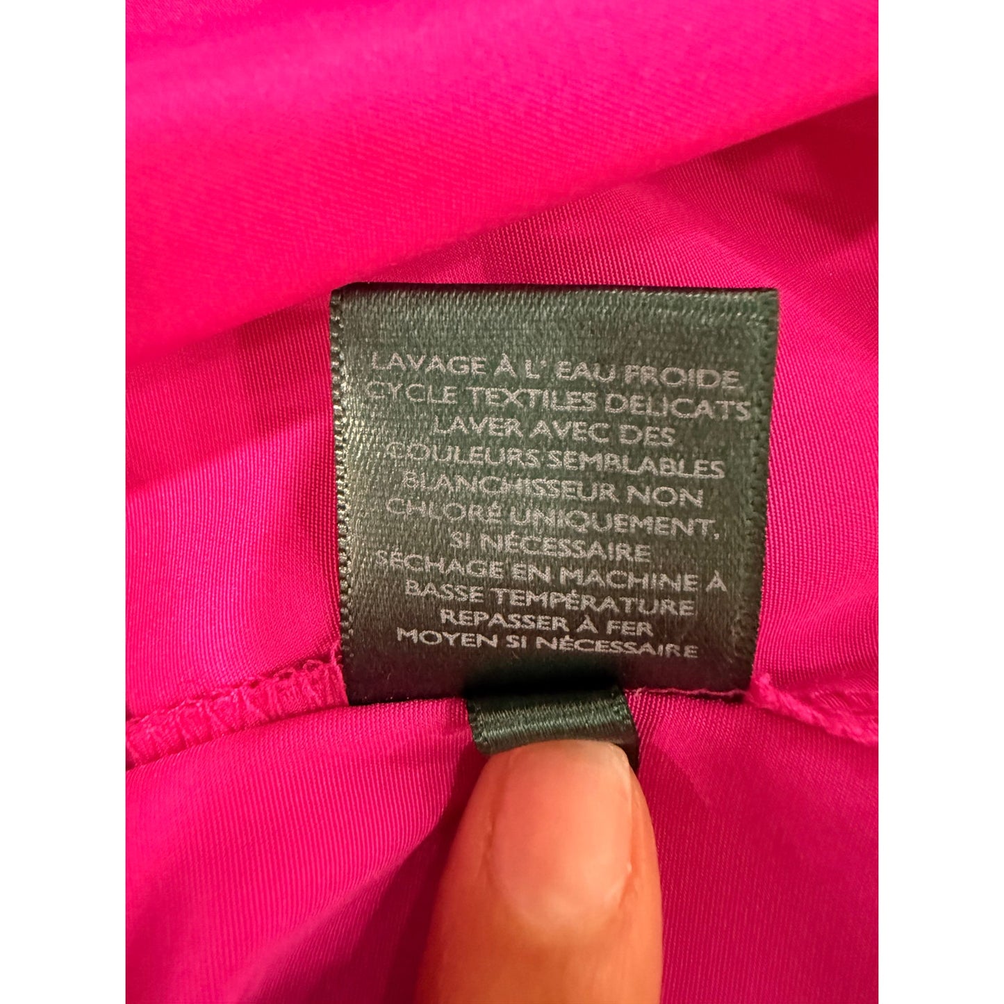Lauren Ralph Lauren Adonia Long Sleeve Button Down Shirt Fuchsia Pink Size XS