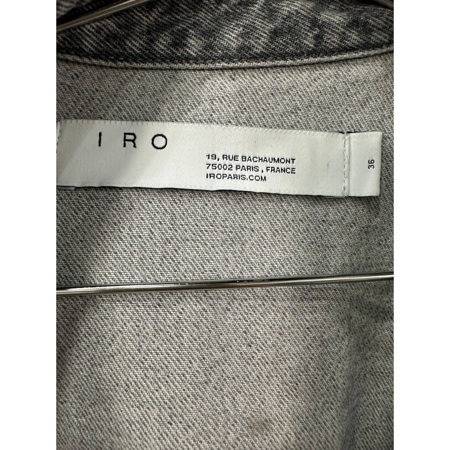 Iro Paris Cotton Denim Collared Long-Sleeve Frayed-Edge Shirt