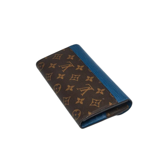 Louis Vuitton Leather Monogram Epi Marie-Lou Long Clutch Wallet Indigo