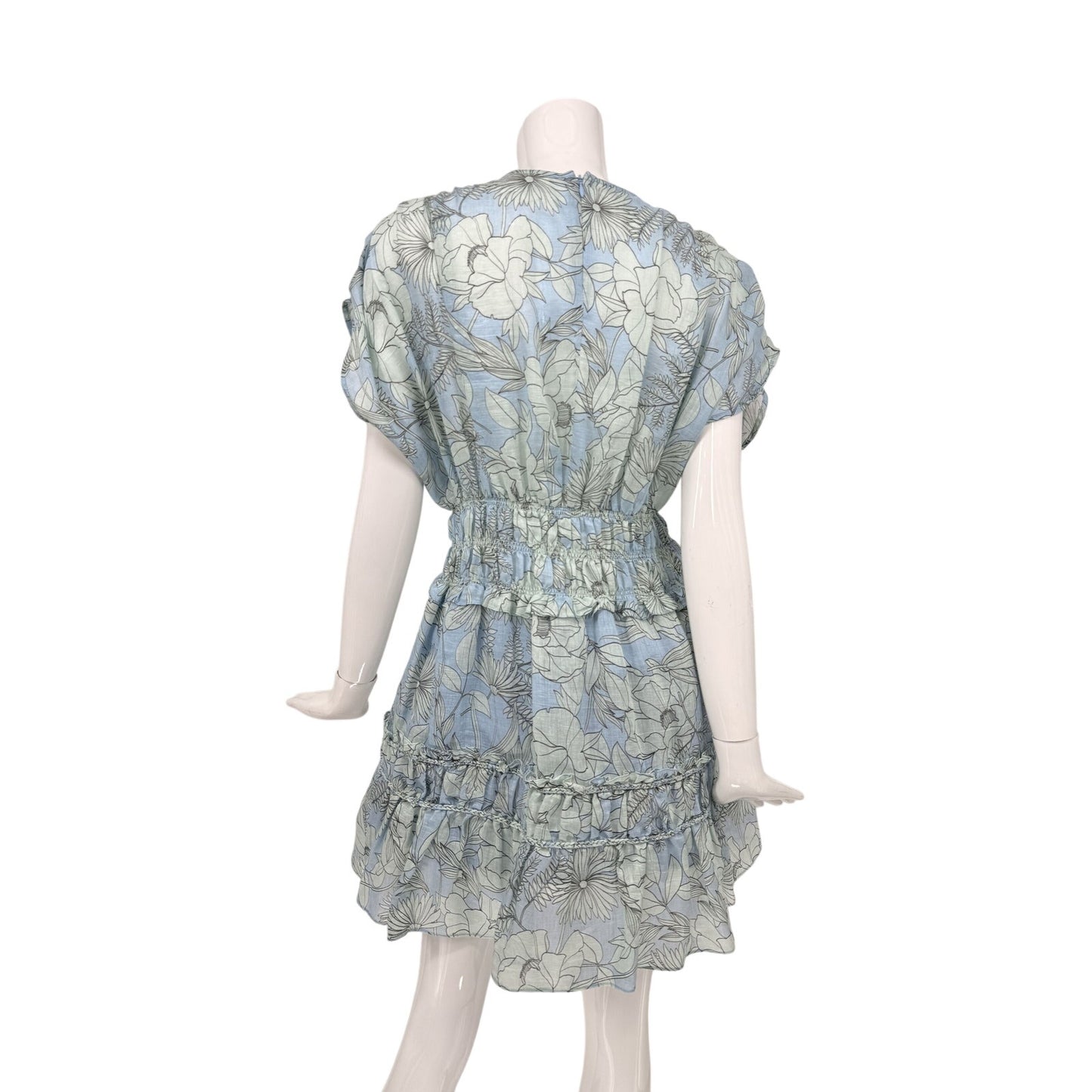 Alexis Floral Print Ruth V-Neck Midi Dress